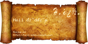 Heil Ádám névjegykártya